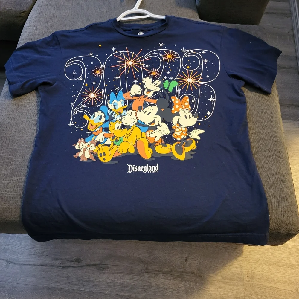Disneyland Navy Blue 2023 Character Tee - Picture 1 of 3